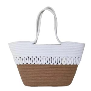 Beige Eco & Friendly Jute Women’S Tote Shoulder Bag