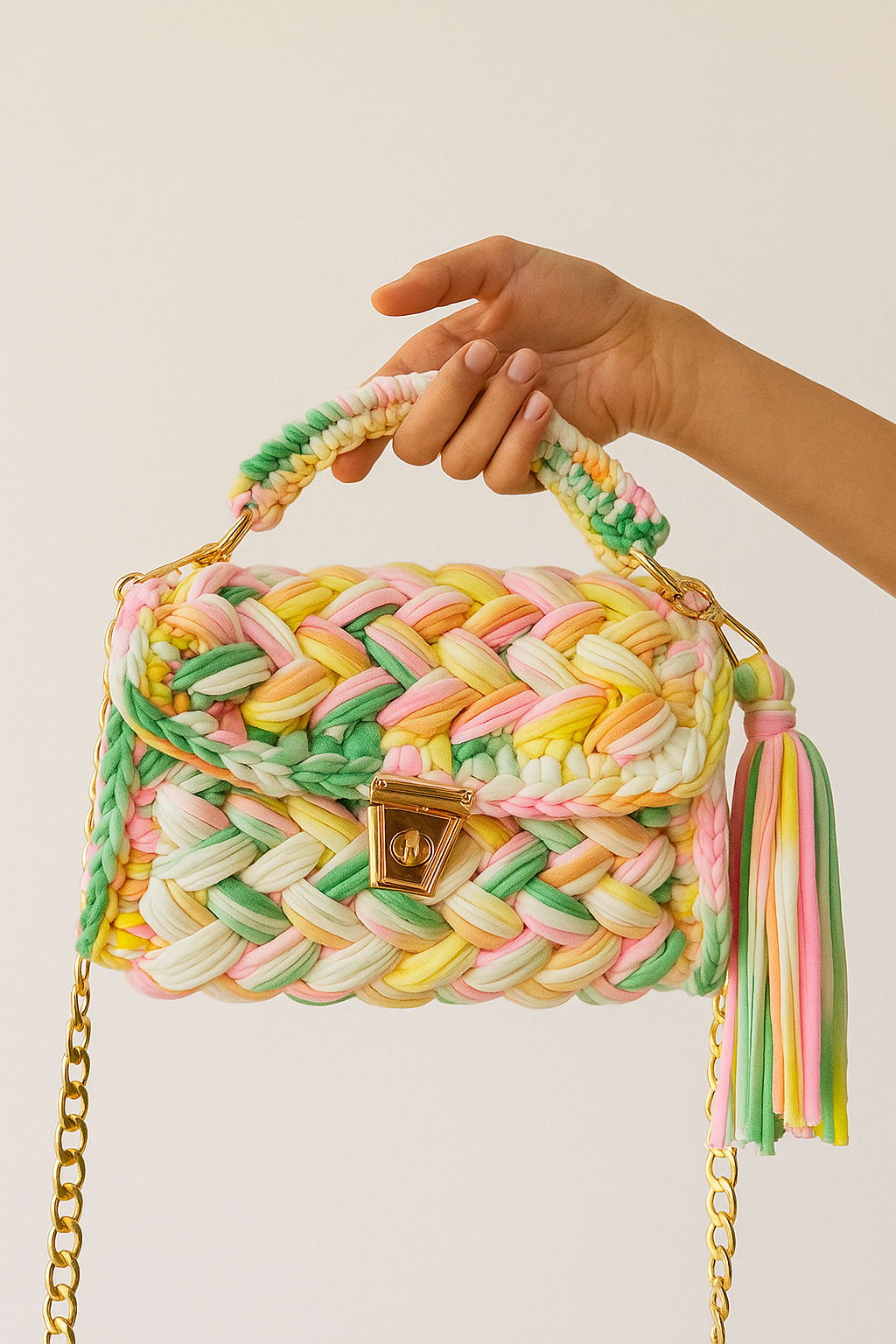 Hand Knitted Swivel Clasps Snap Hook Crochet