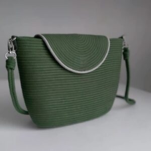 Chic Dry Green jute and cotton Bag